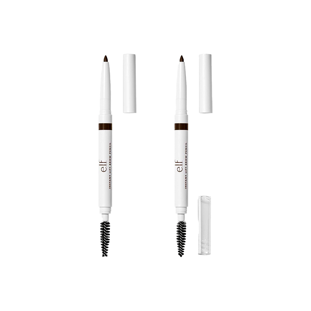 e.l.f. Instant Lift Brow Pencil – Neutral Brown (2-Pack) | Dual-Ended Precision Brow Pencil