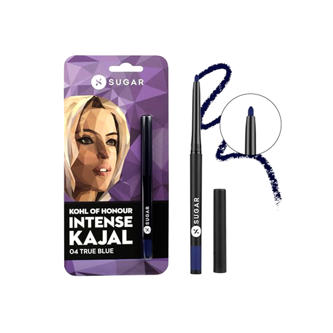 SUGAR Cosmetics Kohl Of Honour Intense Matte Kajal – 04 True Blue – 0.25g