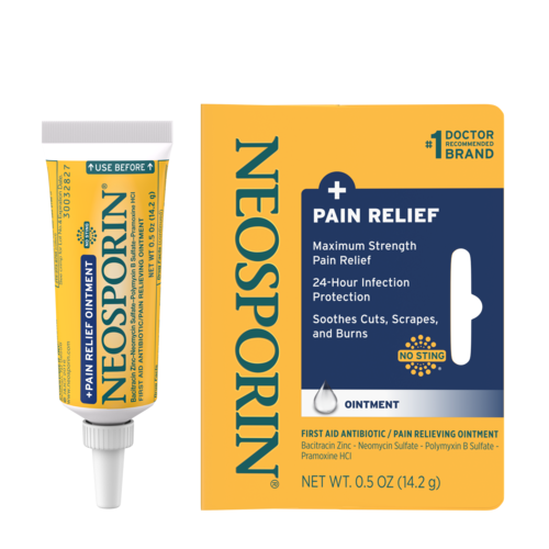 Neosporin + Pain Relief Antibiotic Ointment – Infection Protection & Fast Pain Relief for Minor Cuts, Burns & Scrapes